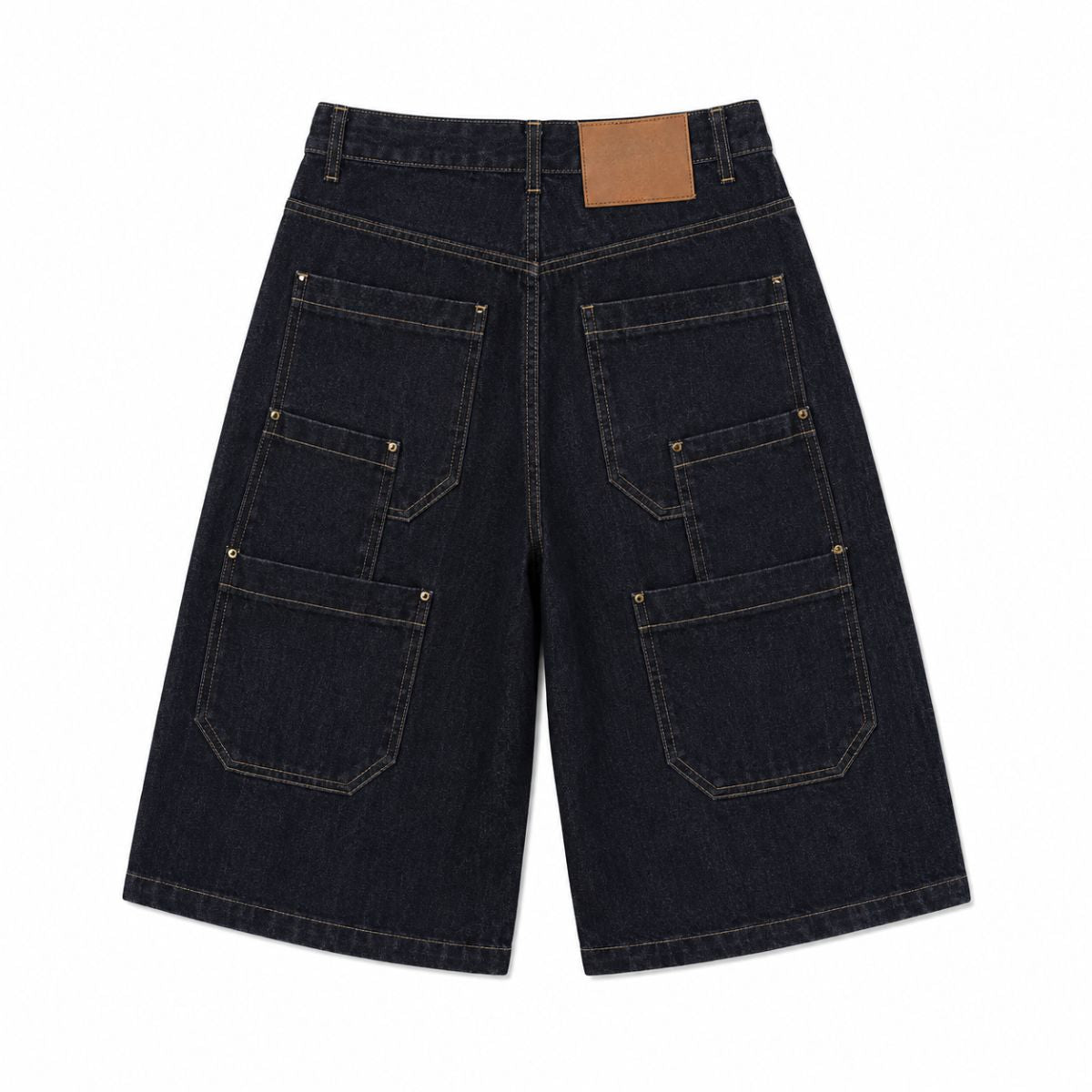 Bermudas con lavado vintage y salpicaduras de tinta
