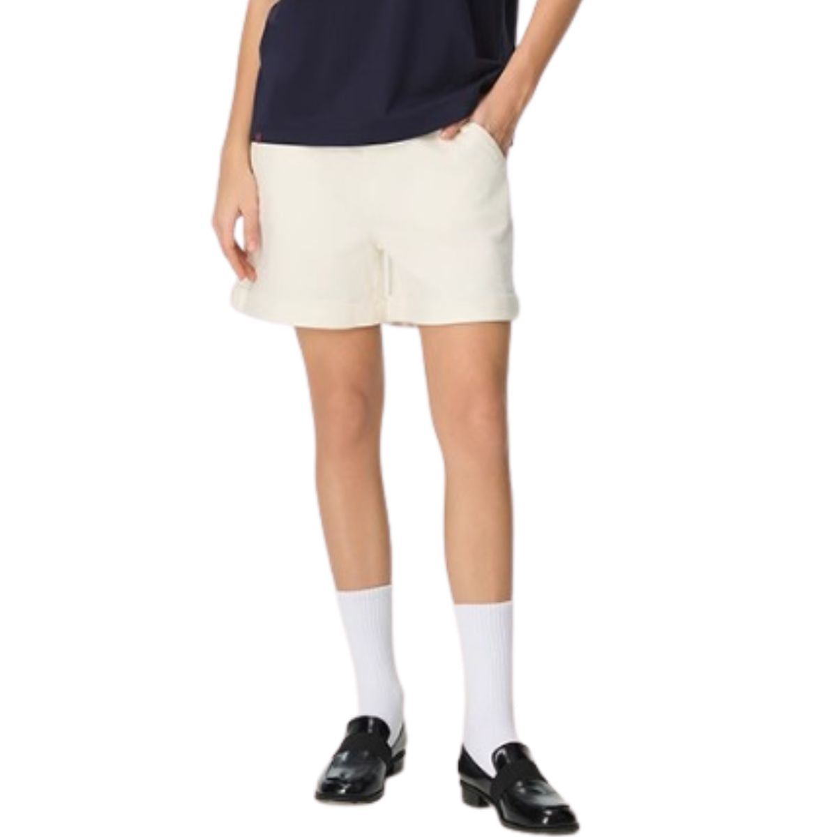 Women's Relaxed Fit Cuffed Denim Shorts