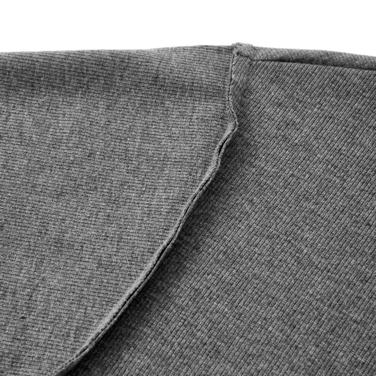 Quiet Luxury Fake Two‑Piece Henley Long Sleeve T‑Shirt
