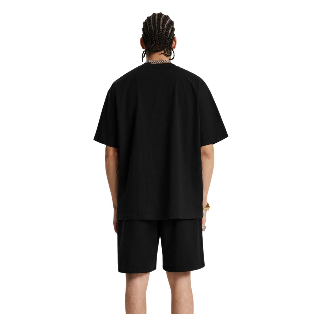 Camiseta básica de manga corta preencogida de 7 oz