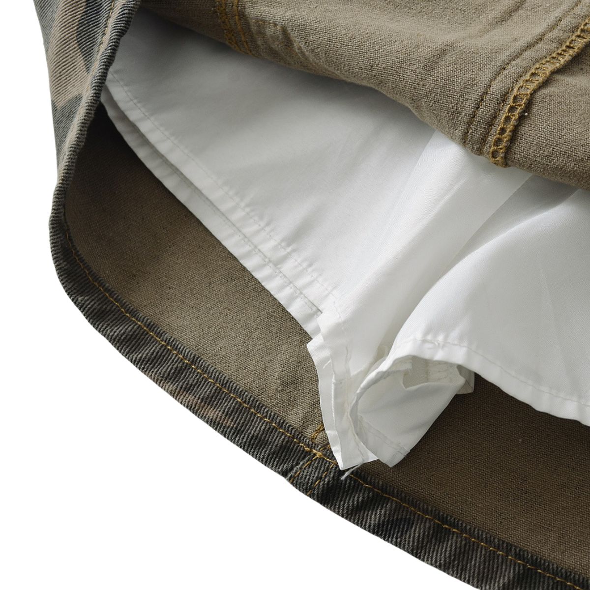 Women's Camouflage Denim Mini Skirt