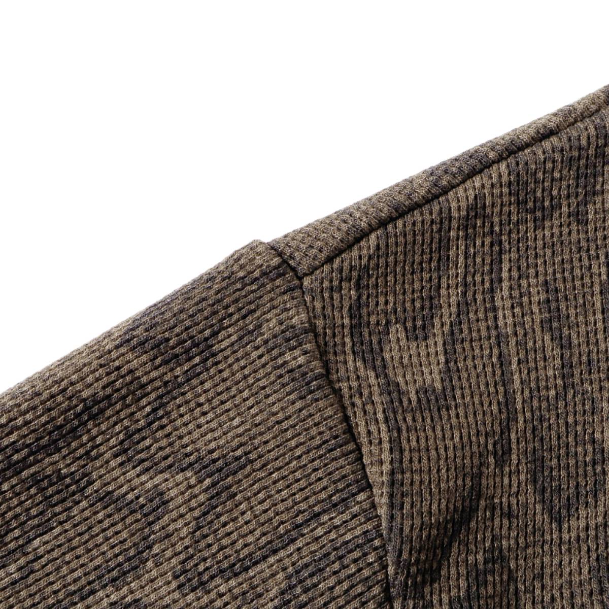 Vintage Snake Texture Waffle Long-Sleeve T-Shirt