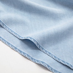 Light Blue Denim Spaghetti Strap A-Line Dress