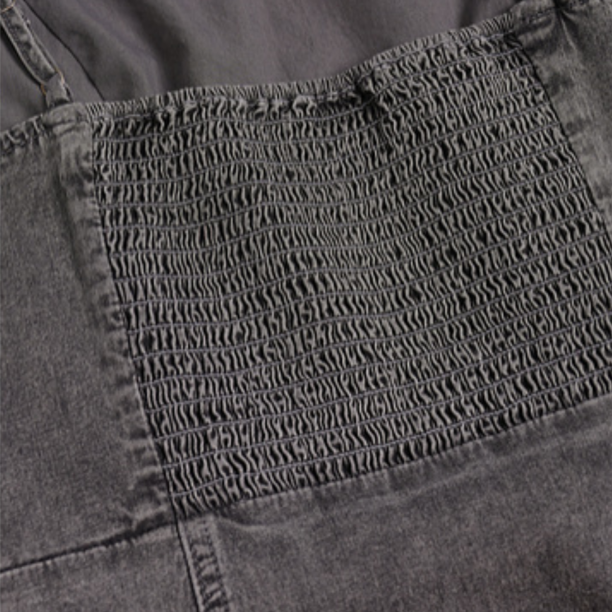 Washed Spaghetti Strap Denim Midi Dress