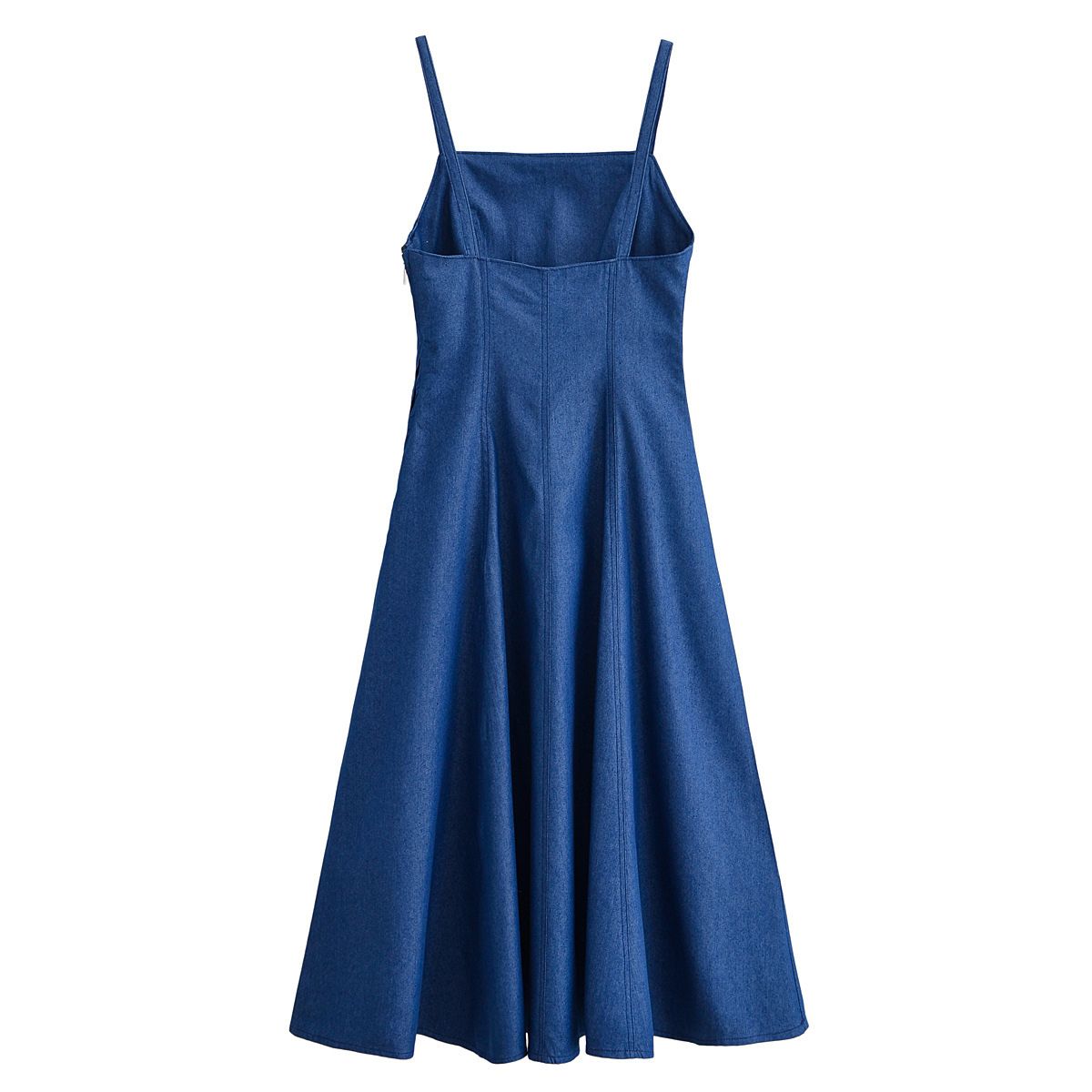 Falda vaquera con bordado de perlas y lavado vintage