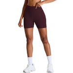 Pantalones cortos de running de tiro alto sin costuras