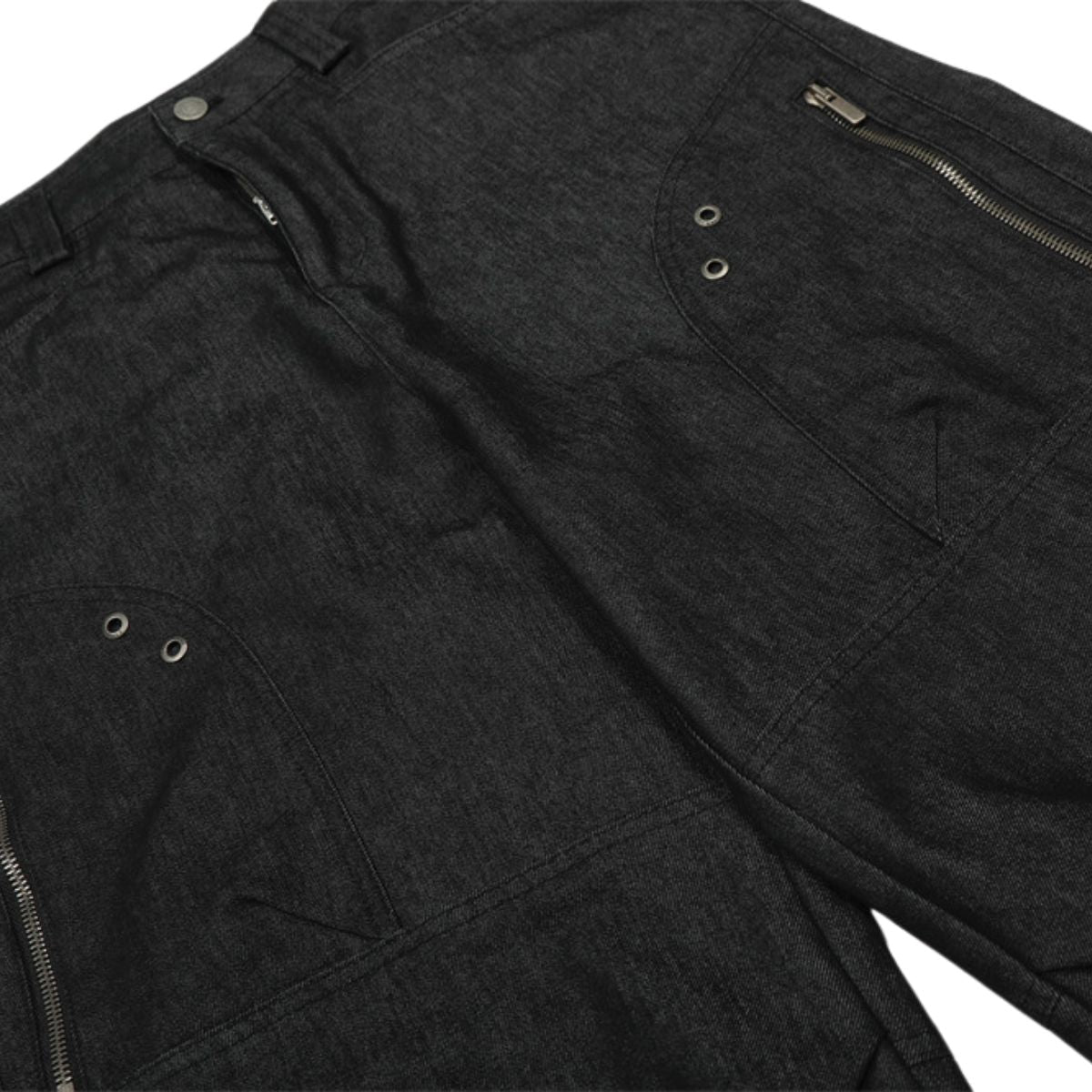 Men's Vibe Denim Workwear Wide-Leg Pants with Zipper Pockets