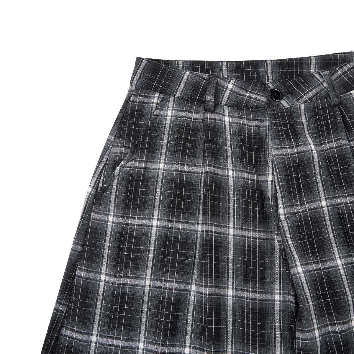 Vintage Hip-Hop Plaid High-Street Baggy Wide-Leg Trousers