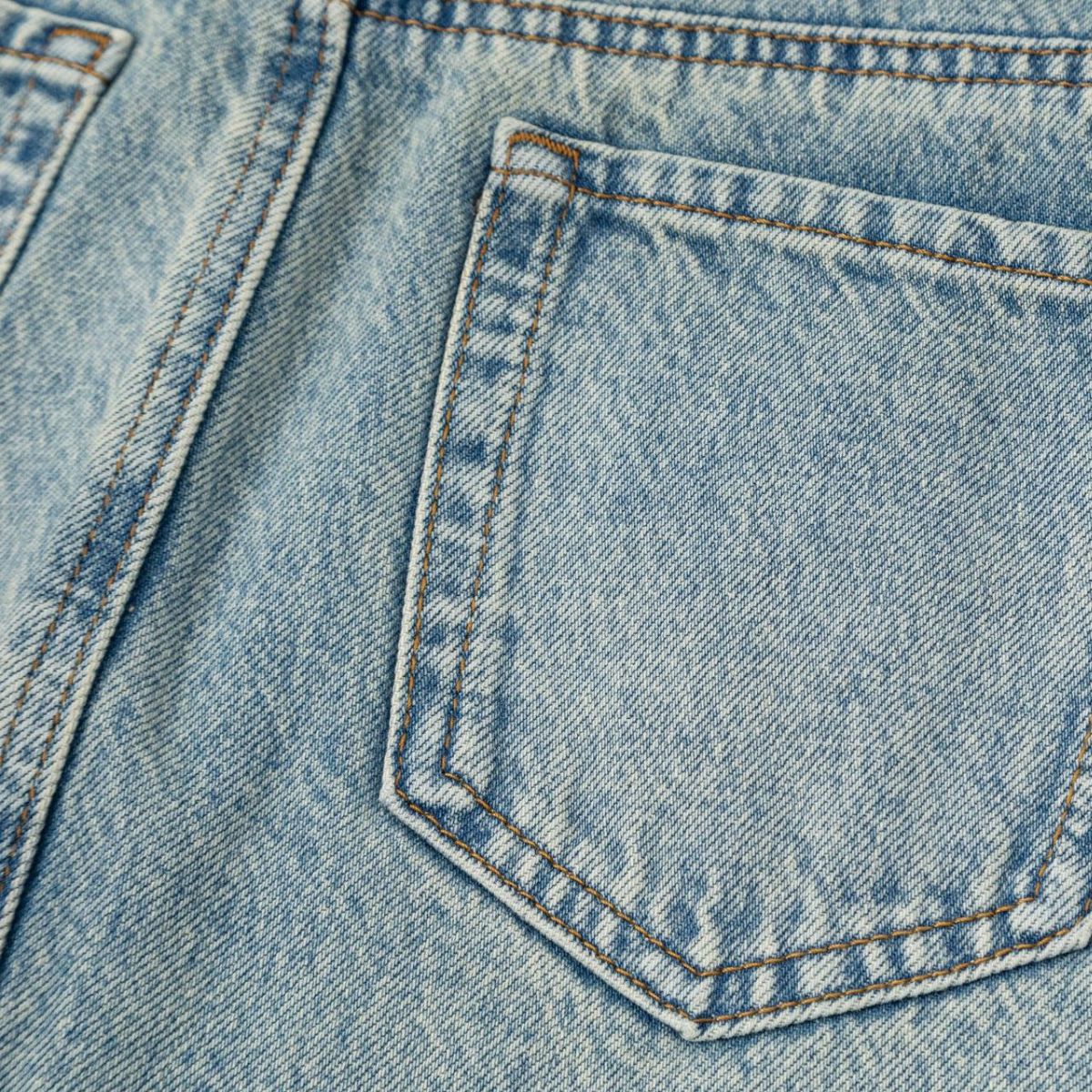 Women's Distressed Denim Midi Skirt