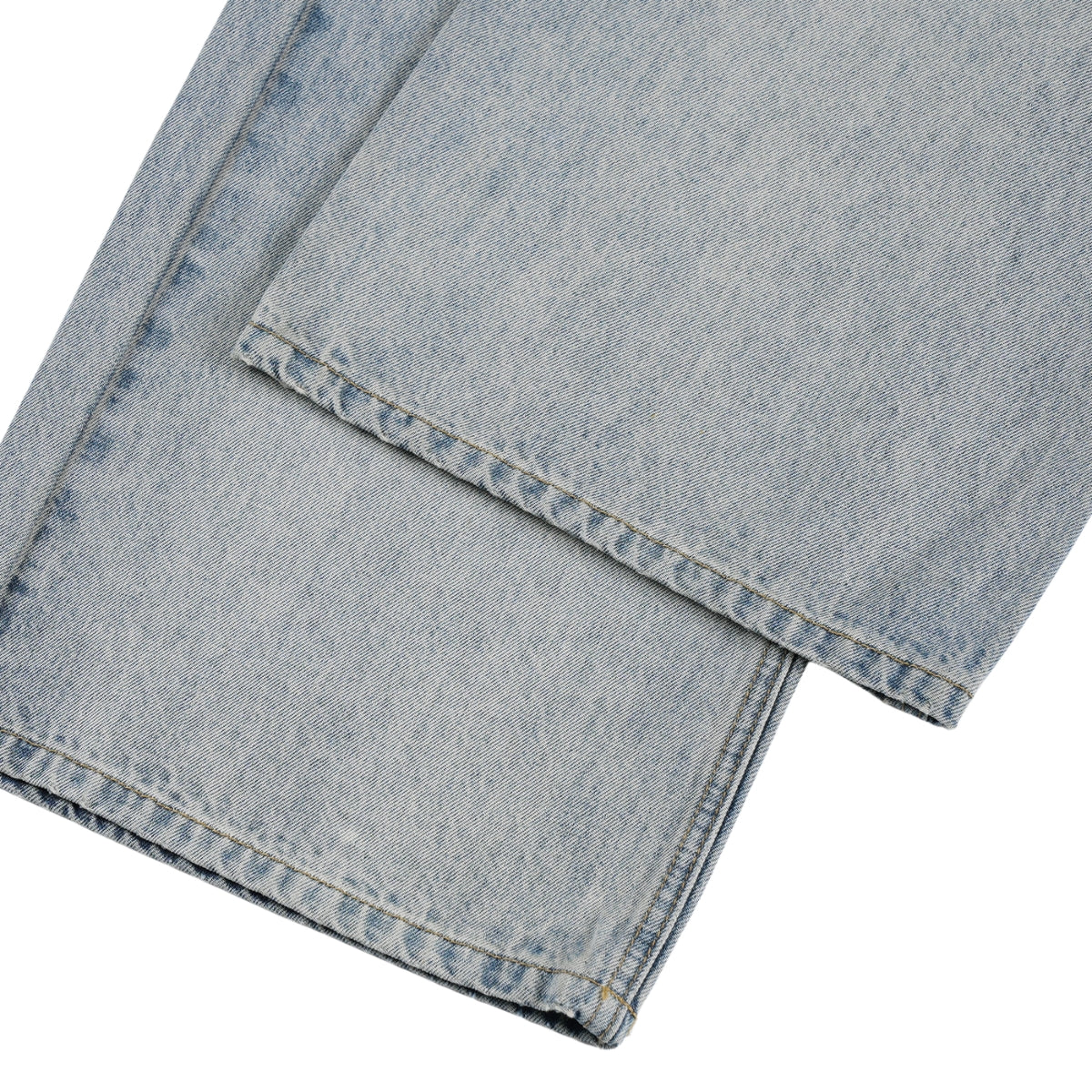 High Street Baggy Wide Leg Distressed Patchwork Denim Jeans