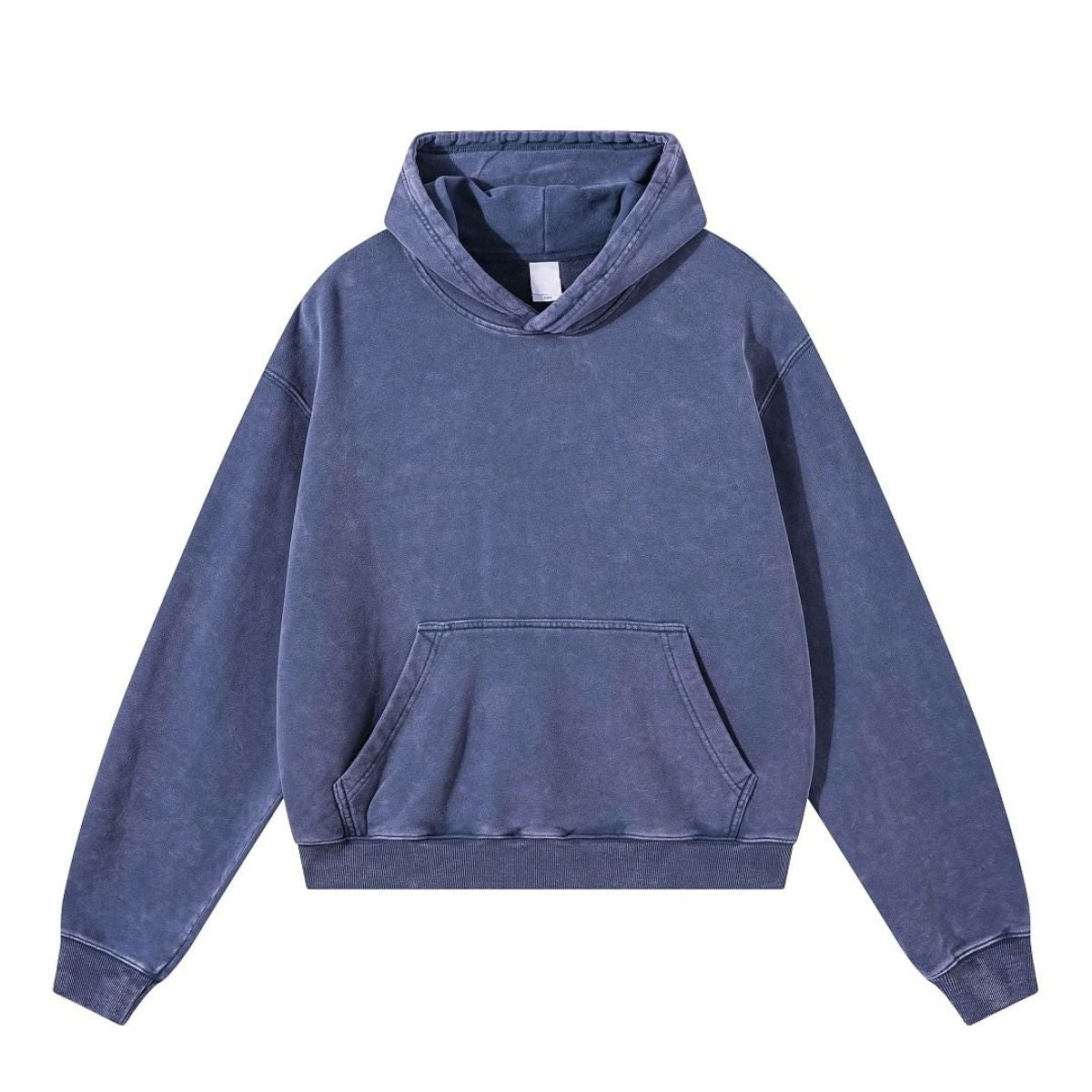 Snow Wash Vintage Distressed Ripped Hoodie