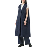 Women' s Twill Denim Long Vest