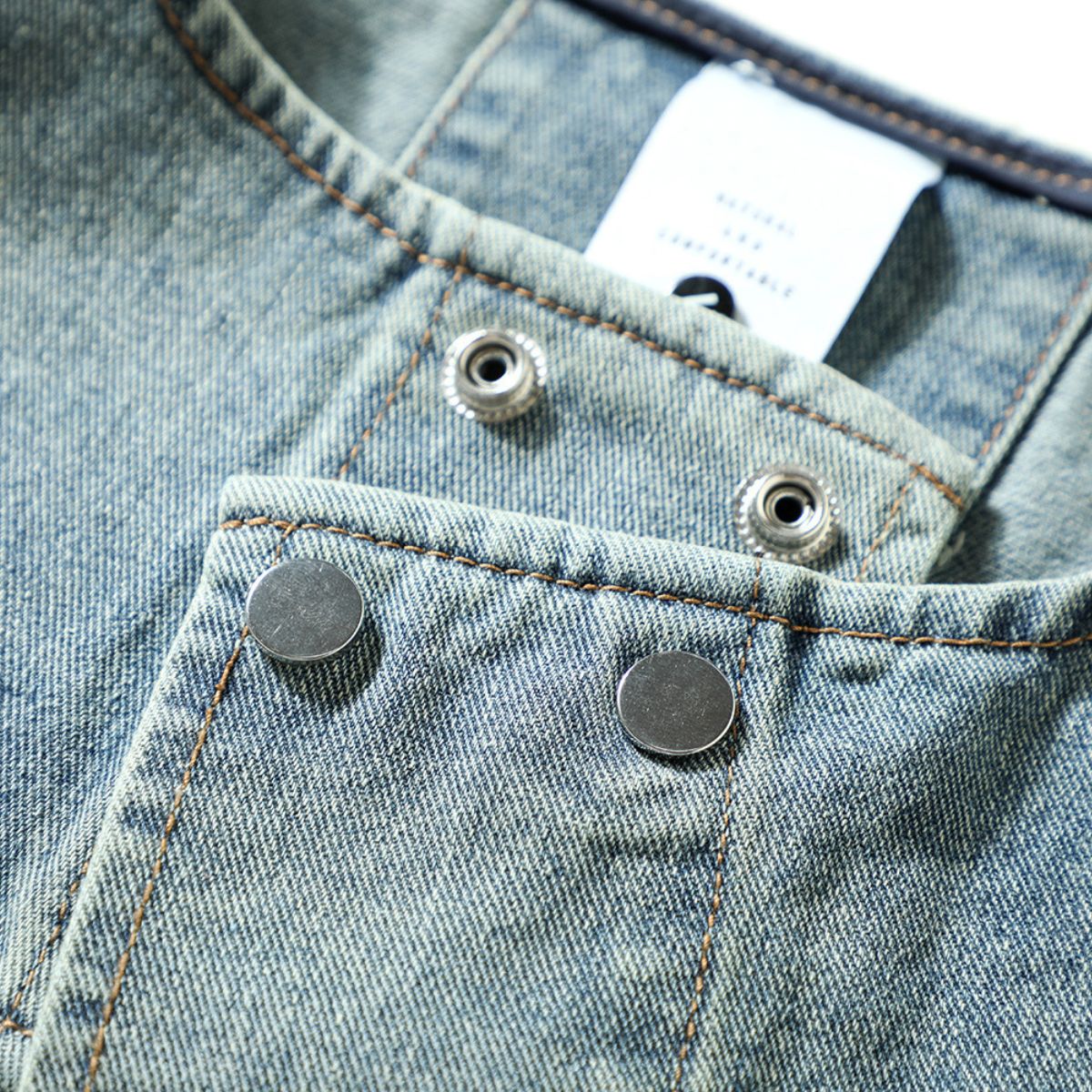 Washed Cut-Out Denim Vest