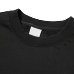Heavyweight Solid Distressed Crew Neck Sweatshirt