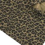 Leopard Print Patchwork Relaxed Wide-Leg Lounge Pants