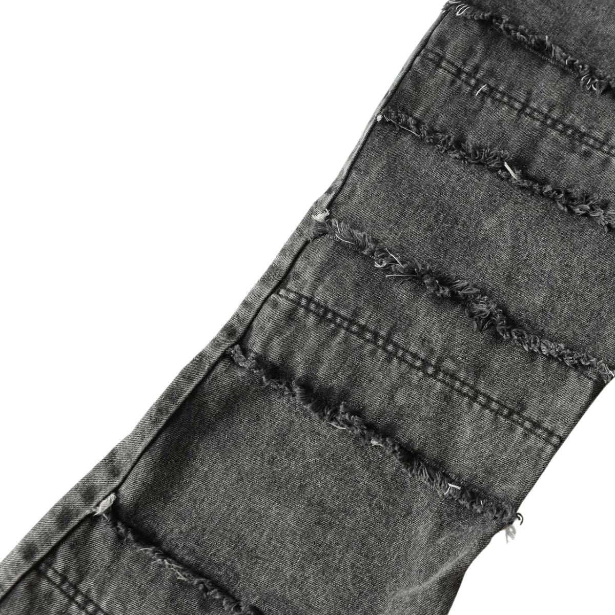 Smoke Rise Trap Denim Raw Trim Flare Jeans