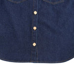 Vestido midi vaquero sin mangas con botones y aberturas en la parte delantera