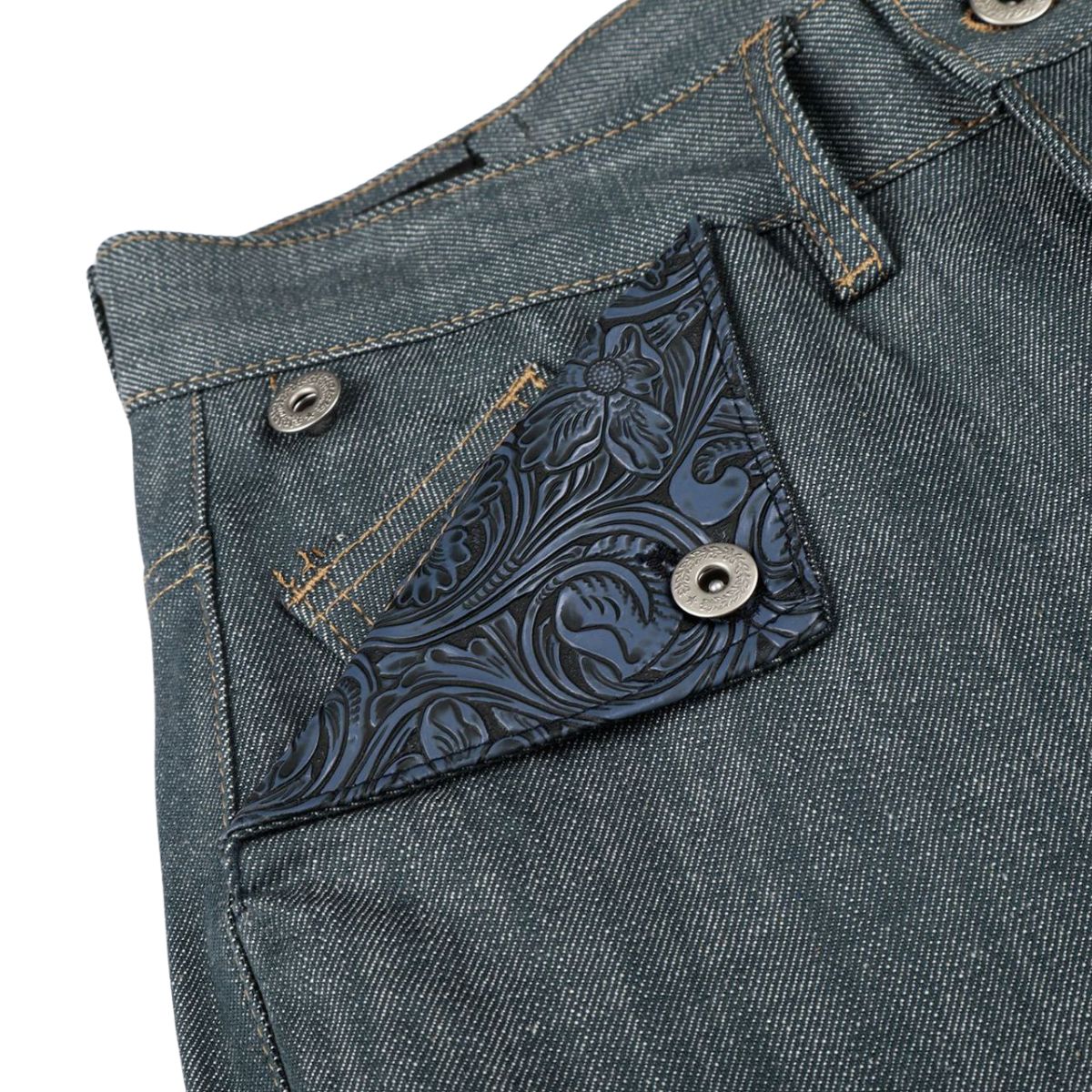 Raw Wash Wide Leg Selvedge Jeans