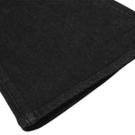 Men's Raw Denim Flare Straight Pants Clean Fit Minimal Street