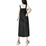 Vestido lencero midi de mezclilla extragrande