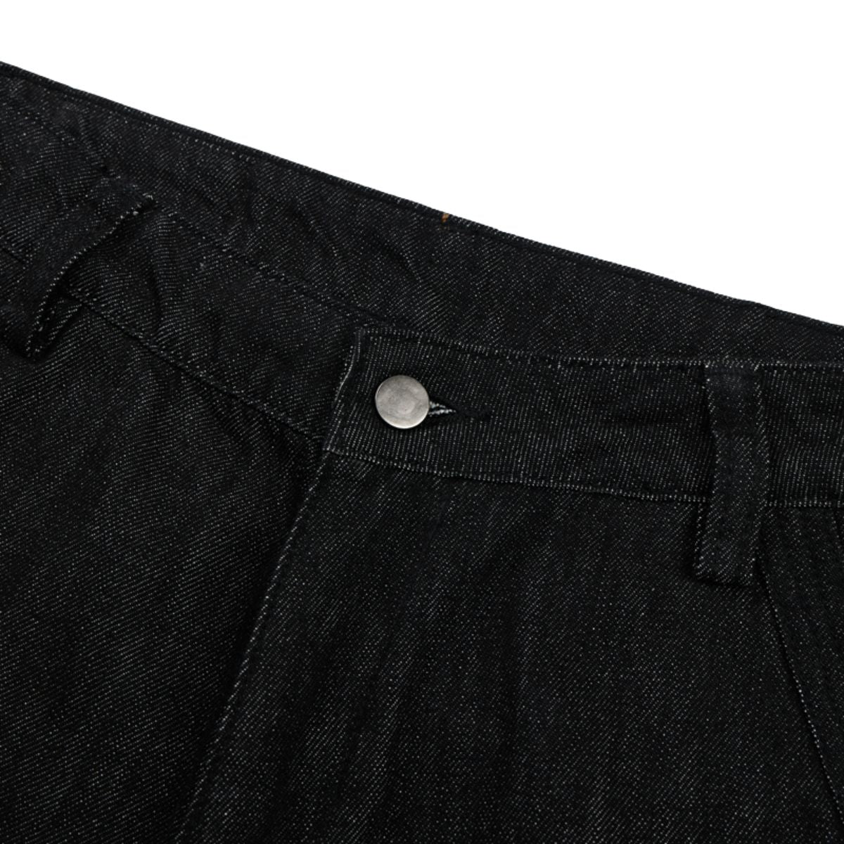 American Retro Black Pleated Jeans