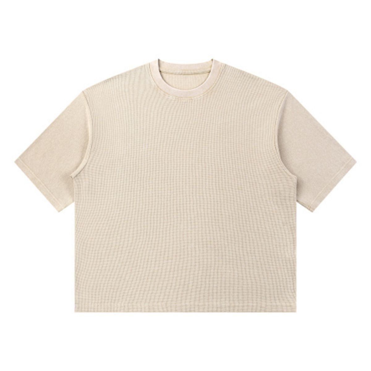 Snowflake Garment Dyed Waffle Knit Tee 340G