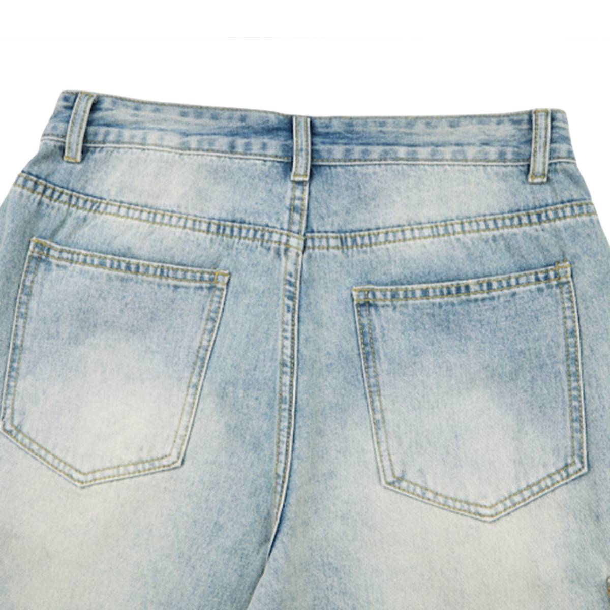 Wash Utility Pocket Denim Shorts