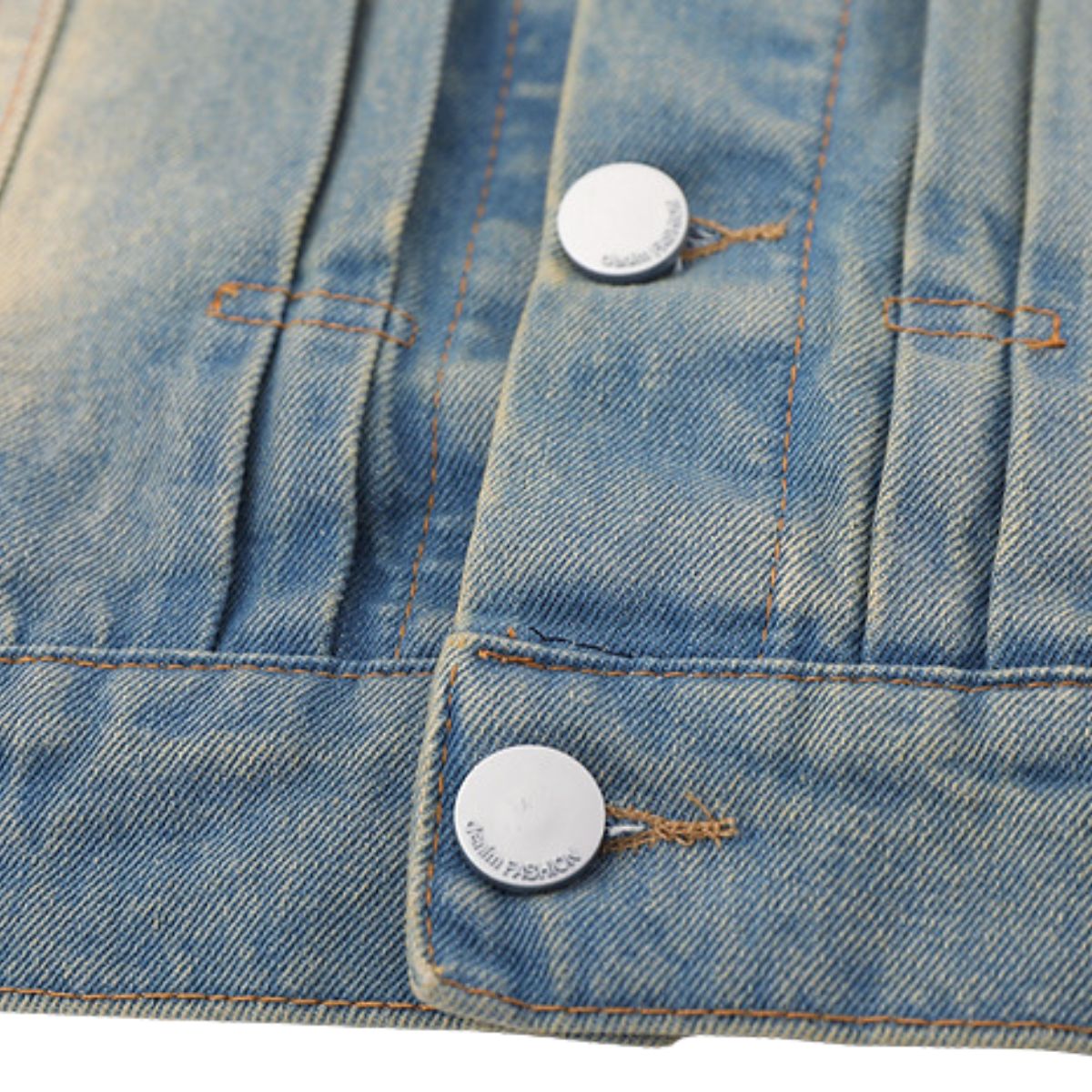 Vintage Frayed Designer Denim Jacket
