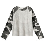 Reversible Double-Sided Waffle Camo Long Sleeve Shirt