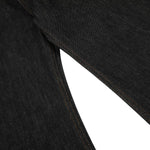 Raw Black Relaxed Straight Leg Vintage Denim Jeans
