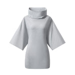 Wasteland‑Style Cowl Neck Flared Mid‑Sleeve Dress