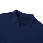 Heavyweight Cotton Polo Collar Long Sleeve Sweatshirt
