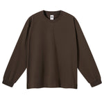 Solid Loose Fit Side Split Hem Long Sleeve T-Shirt