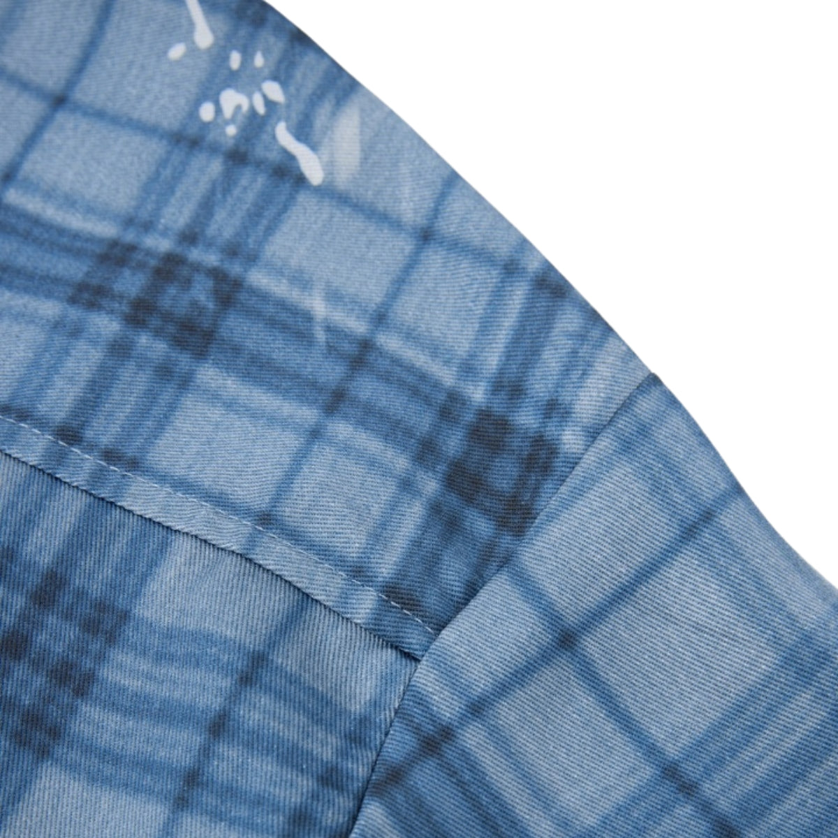 Heavyweight Distressed Plaid Box Polo Shirt 7.0oz