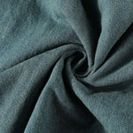 Falda vaquera con bordado de perlas y lavado vintage