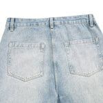 Gradient Washed Whiskered Relaxed Adjustable Hem Pants