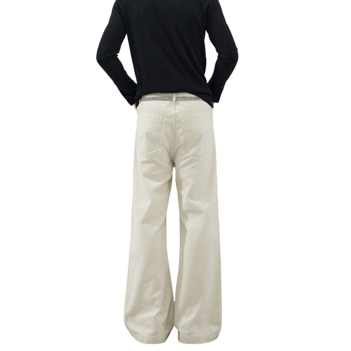 Star Studded Splash Ink Flare Pants