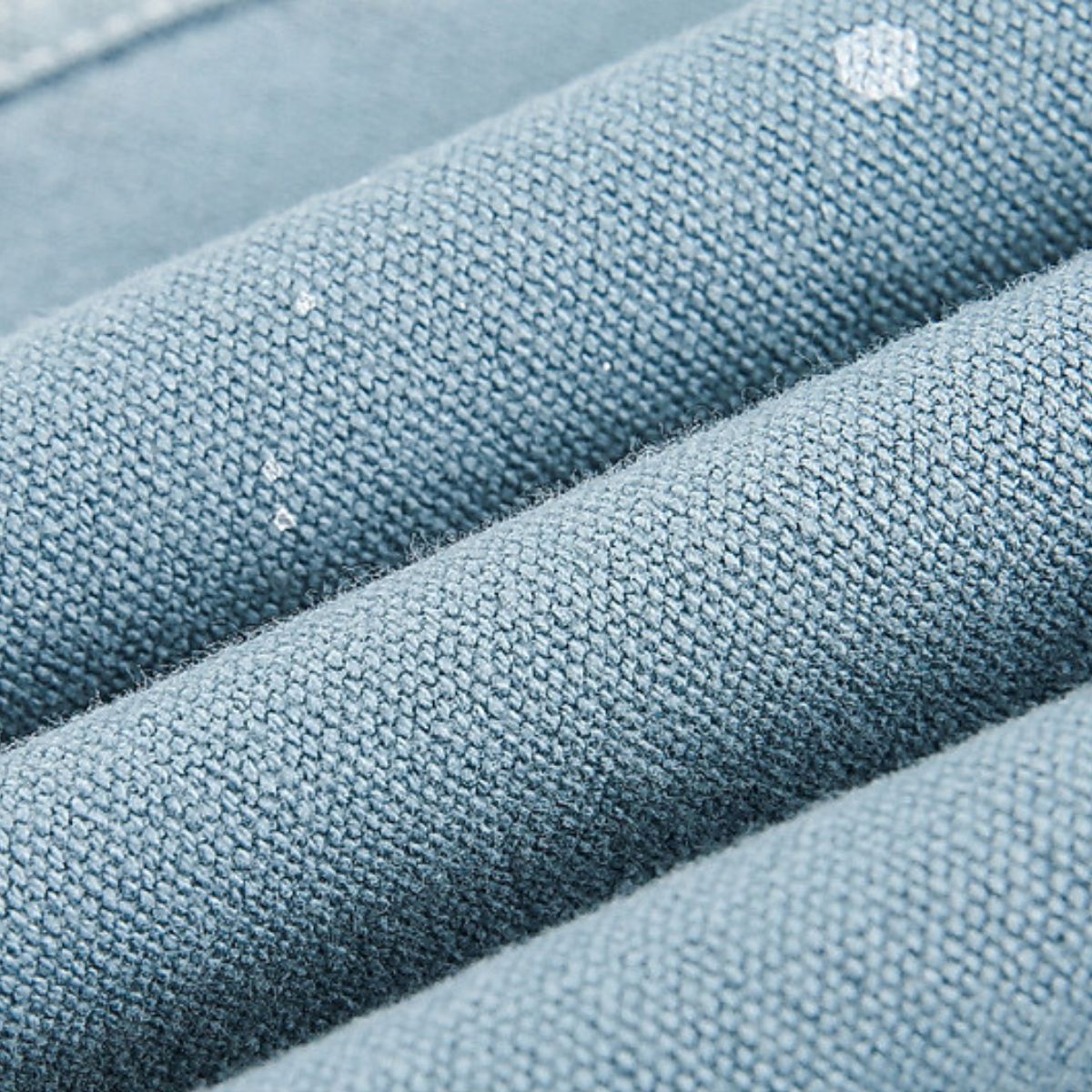 Men's Vintage Washed Splatter Ombre Denim Utility Jacket