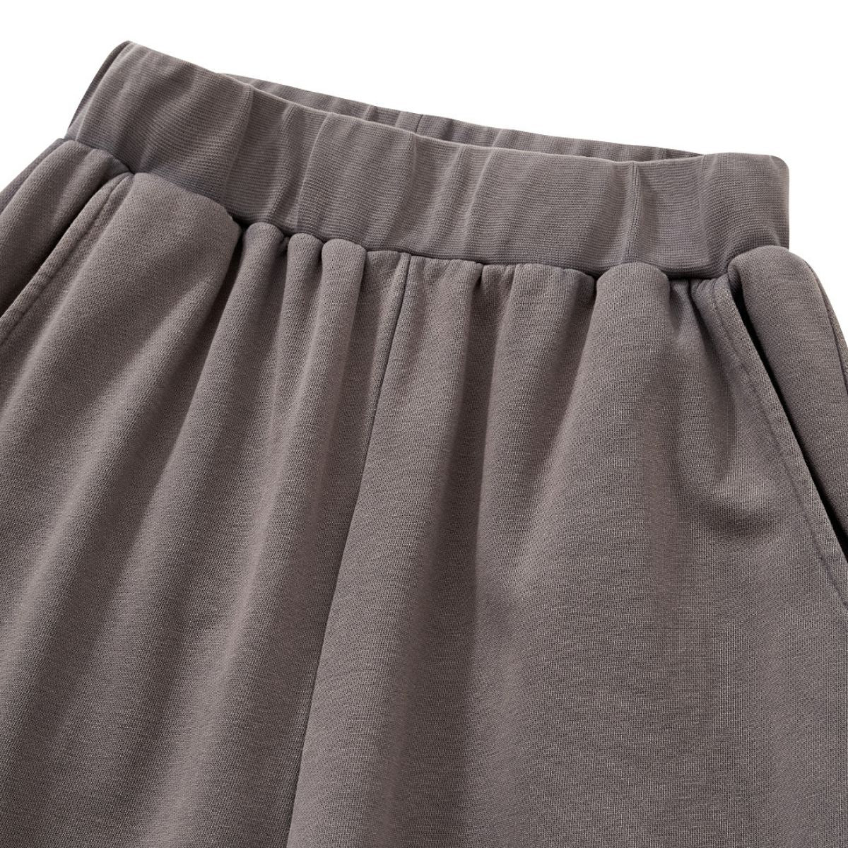 Vintage Washed Ruched Flared Casual Pants