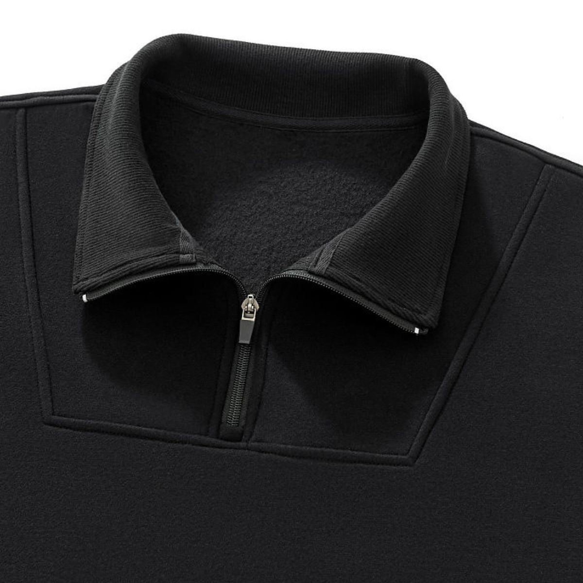 Short Wide Batwing Mock Neck Zip Up Sports Sweatshirt