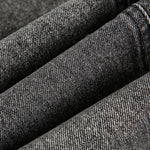 Stitched Diamond Design Relaxed Water-washed Denim Work Jacket