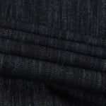 Embroidered Black Washed Baggy Jeans
