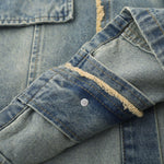 Vintage Hong Kong Chic Denim Blazer Jacket