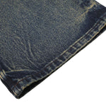 Vintage Washed Whiskering Relaxed Straight Leg Denim Jeans