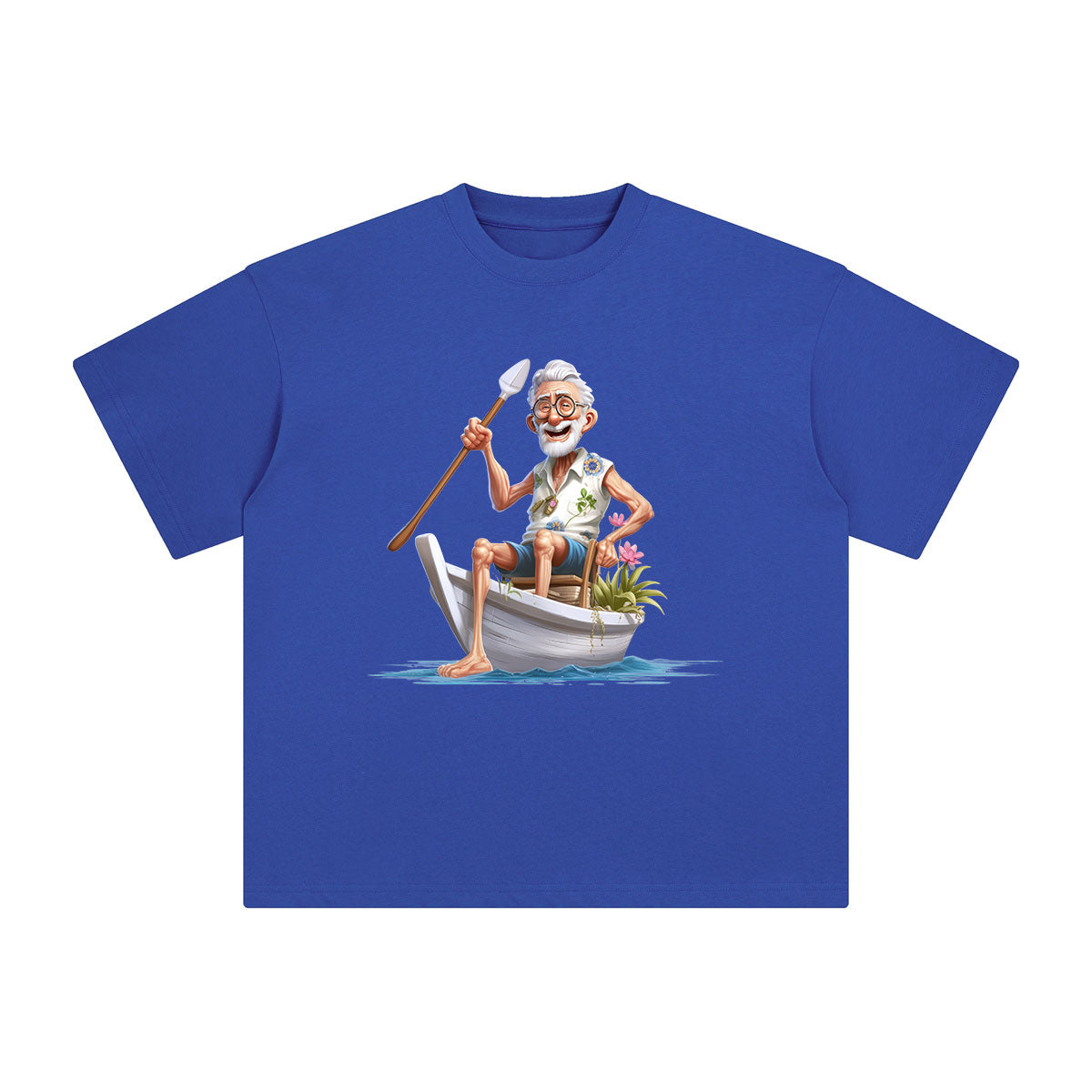 Grandpa On Boat Graphic Tee-INNBLAC Fashion Apparel