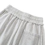 Relaxed Raw Hem Puddle Pants