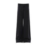 Old Money Cotton Linen Wide Leg Trousers