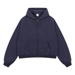 Dual Zipper Fleece Hooded Streetwear Hoodie