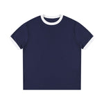 Crew Neck Boxy Fit Ringer Tee 220gsm