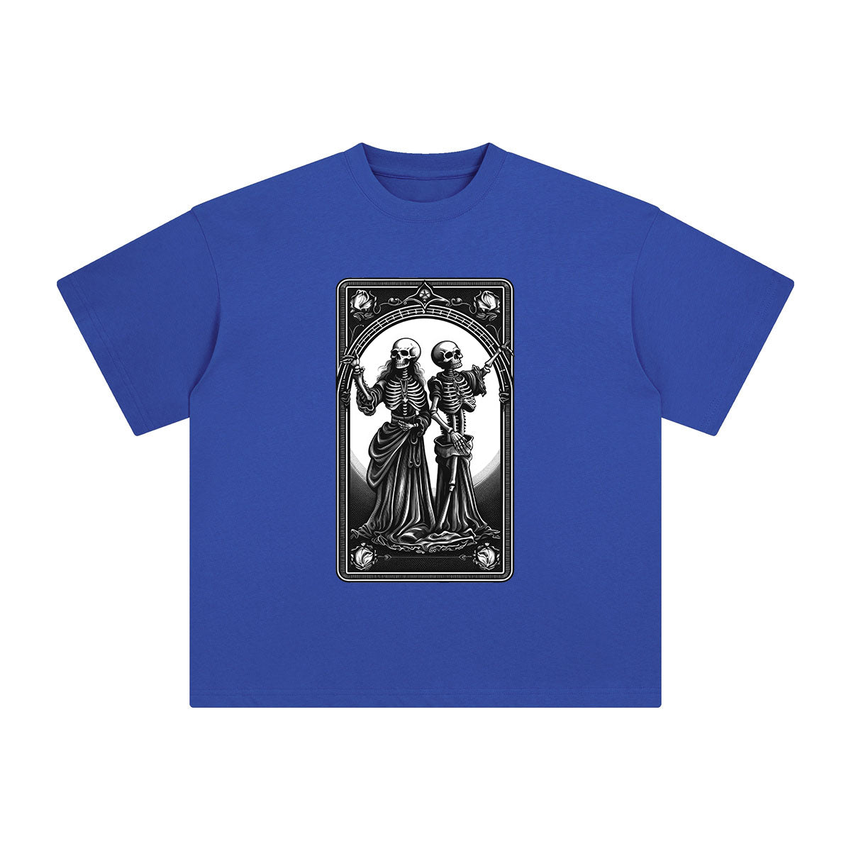 Mystery Skeleton Tarot Card Graphic Tee-INNBLAC Fashion Apparel